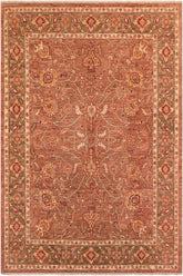 handmade Traditional Kafkaz Brown Green Hand Knotted RECTANGLE 100% WOOL area rug 8 x 11